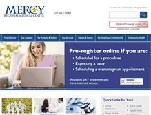 Tablet Screenshot of mercyregionalmedicalcenter.com